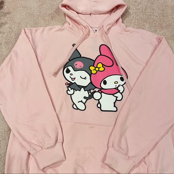 Sanrio Tops - Pink My Melody and Kuromi Hoodie